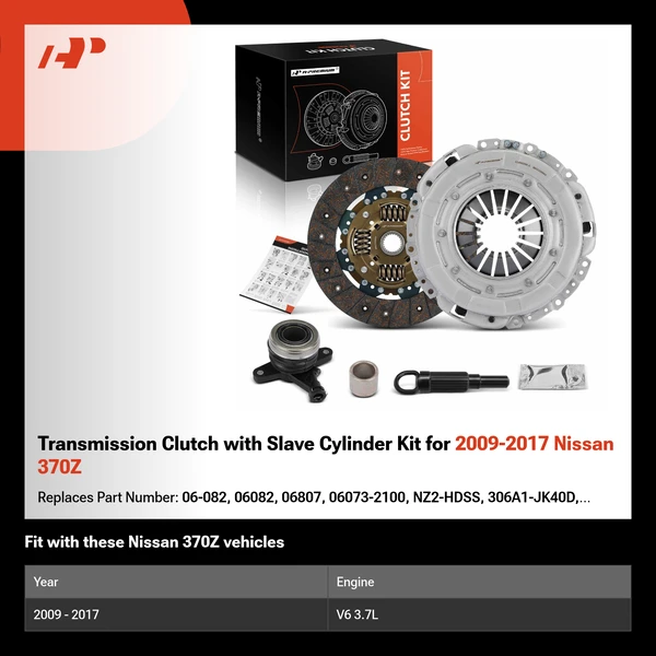 Transmission Clutch with Slave Cylinder Kit for 2009-2017 Nissan 370Z