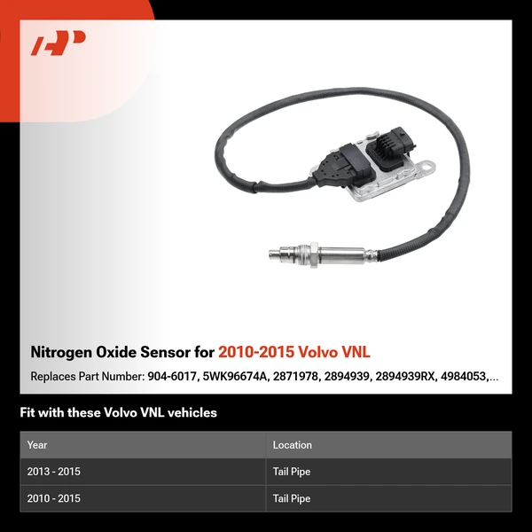 Nitrogen Oxide Sensor for 2010-2015 Volvo VNL