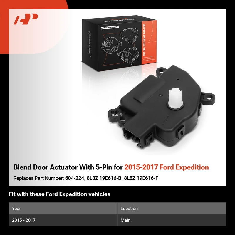 Blend Door Actuator With 5-Pin for 2015-2017 Ford Expedition