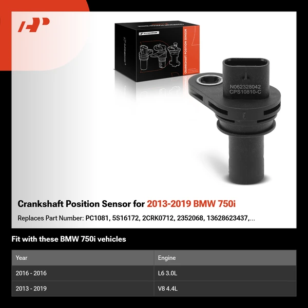 Crankshaft Position Sensor for 2013-2019 BMW 750i