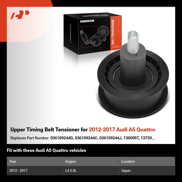 Upper Timing Belt Tensioner for 2012-2017 Audi A5 Quattro