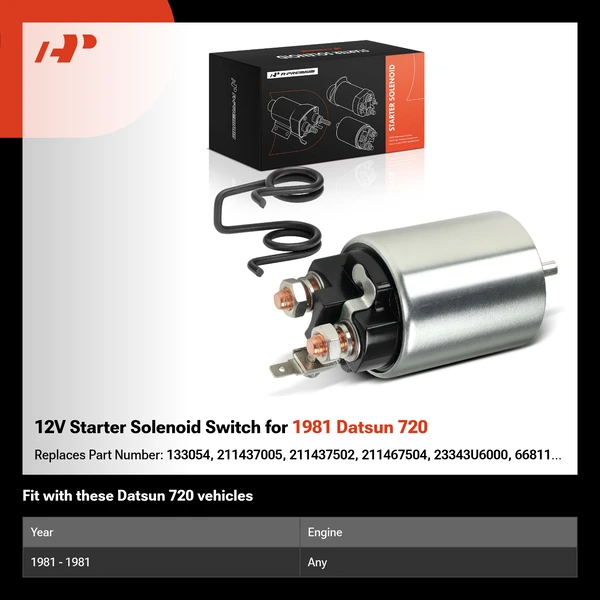 12V Starter Solenoid Switch for 1981 Datsun 720