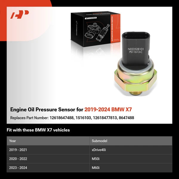 Engine Oil Pressure Sensor for 2019-2024 BMW X7
