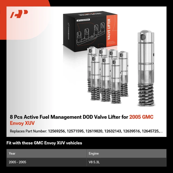 8 Pcs Active Fuel Management DOD Valve Lifter for 2005 GMC Envoy XUV