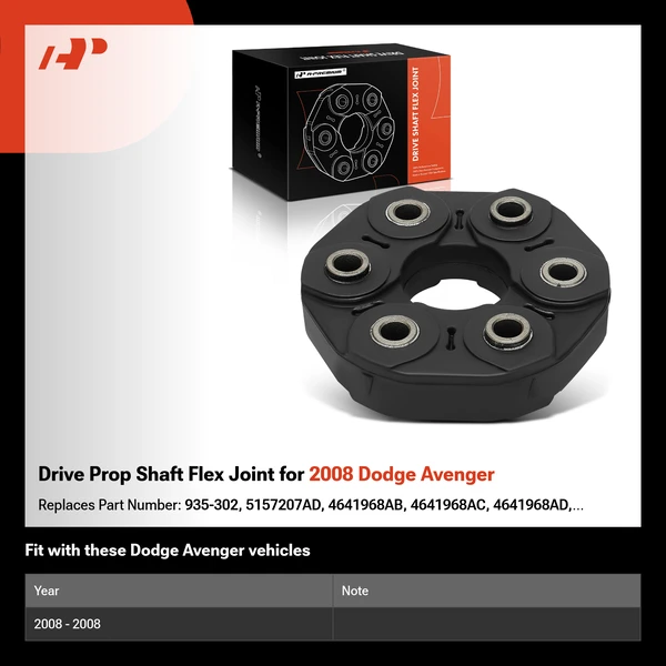 Drive Prop Shaft Flex Joint for 2008 Dodge Avenger