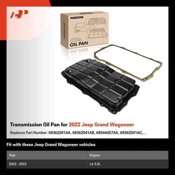 Transmission Oil Pan for 2022 Jeep Grand Wagoneer