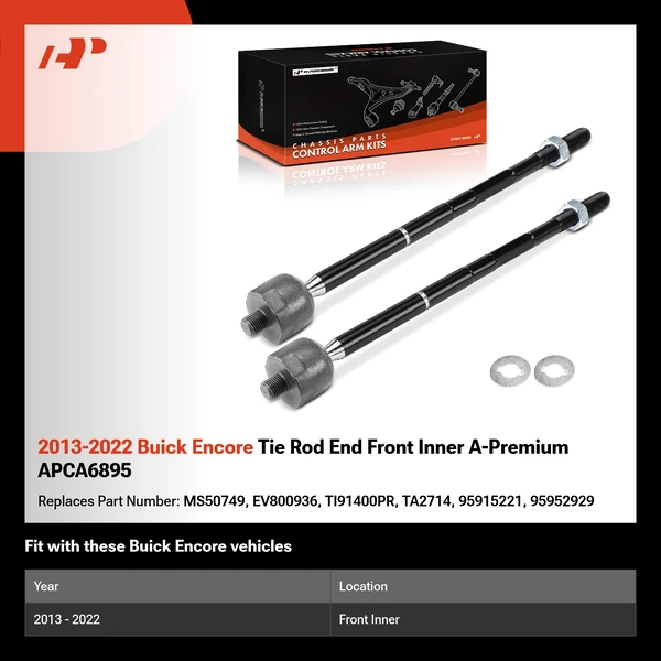 2013-2022 Buick Encore Tie Rod End Front Inner A-Premium APCA6895