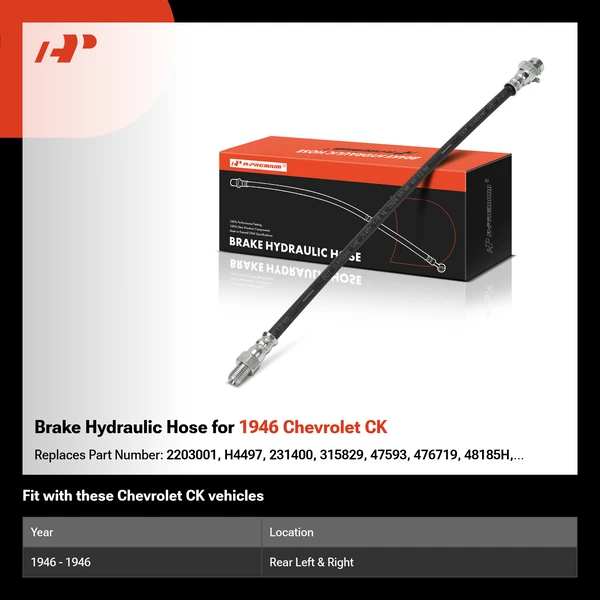 Brake Hydraulic Hose for 1946 Chevrolet CK