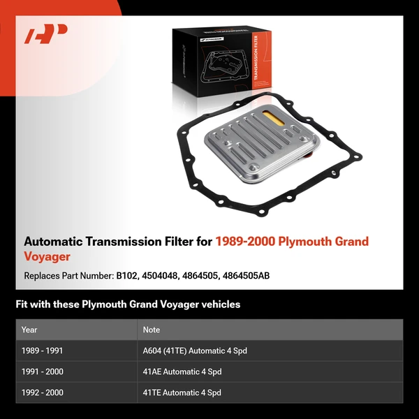 Automatic Transmission Filter for 1989-2000 Plymouth Grand Voyager