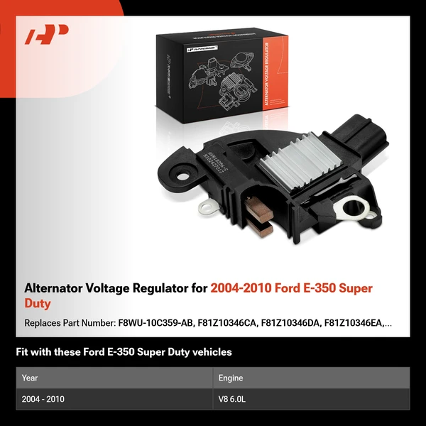Alternator Voltage Regulator for 2004-2010 Ford E-350 Super Duty