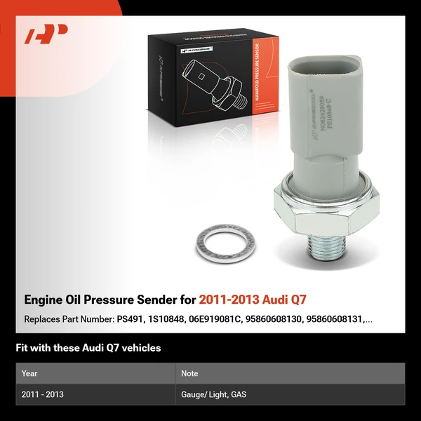 Engine Oil Pressure Sender for 2011-2013 Audi Q7