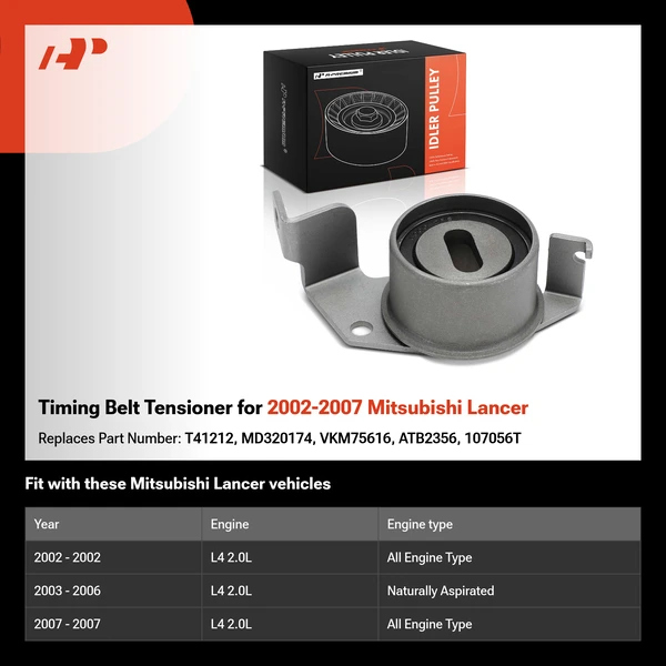Timing Belt Tensioner for 2002-2007 Mitsubishi Lancer