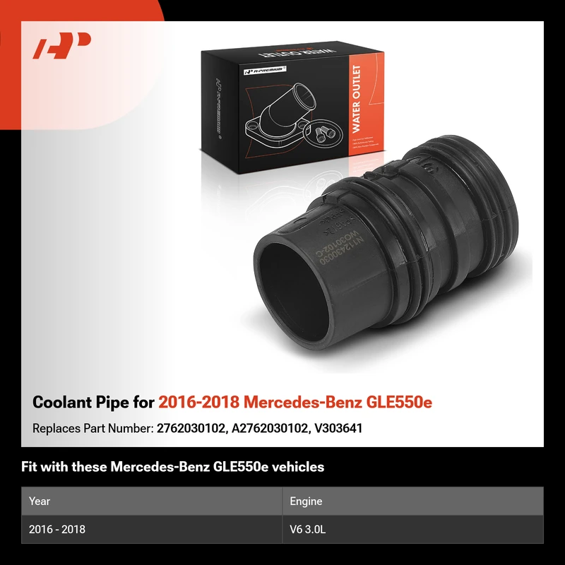 Coolant Pipe for 2016-2018 Mercedes-Benz GLE550e