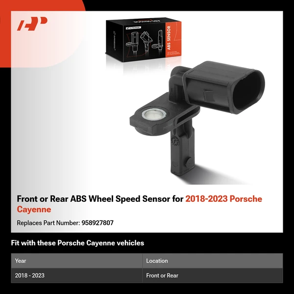 Front or Rear ABS Wheel Speed Sensor for 2018-2023 Porsche Cayenne