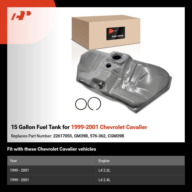 15 Gallon Fuel Tank for 1999-2001 Chevrolet Cavalier