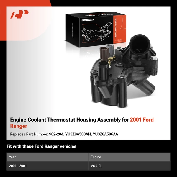 Engine Coolant Thermostat Housing Assembly for 2001 Ford Ranger