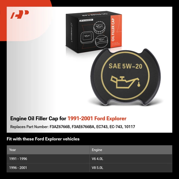Engine Oil Filler Cap for 1991-2001 Ford Explorer