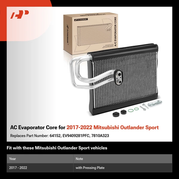 AC Evaporator Core for 2017-2022 Mitsubishi Outlander Sport