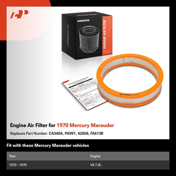 Engine Air Filter for 1970 Mercury Marauder