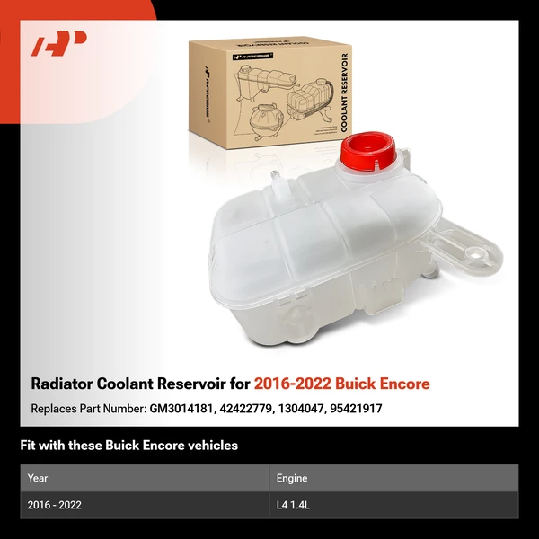 Radiator Coolant Reservoir for 2016-2022 Buick Encore
