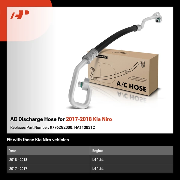 AC Discharge Hose for 2017-2018 Kia Niro