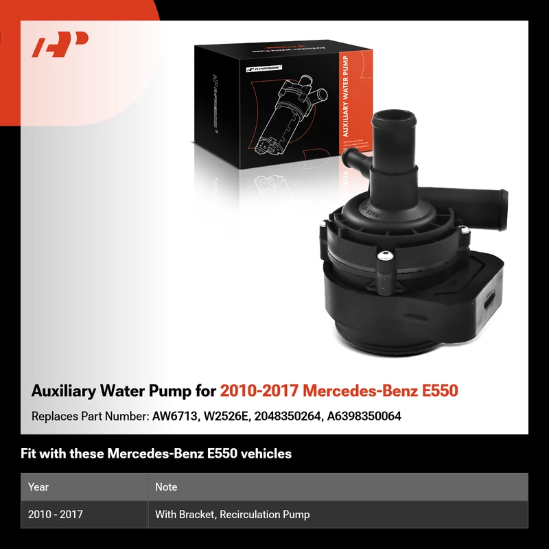 Auxiliary Water Pump for 2010-2017 Mercedes-Benz E550