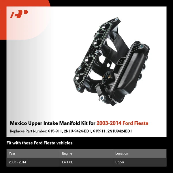 Mexico Upper Intake Manifold Kit for 2003-2014 Ford Fiesta