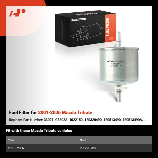 Fuel Filter for 2001-2006 Mazda Tribute