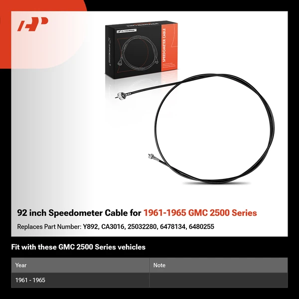 92 inch Speedometer Cable for 1961-1965 GMC 2500 Series
