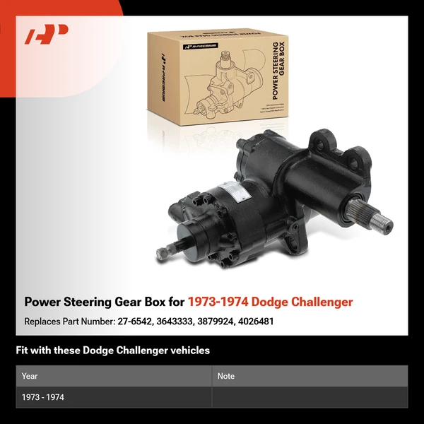 Power Steering Gear Box for 1973-1974 Dodge Challenger