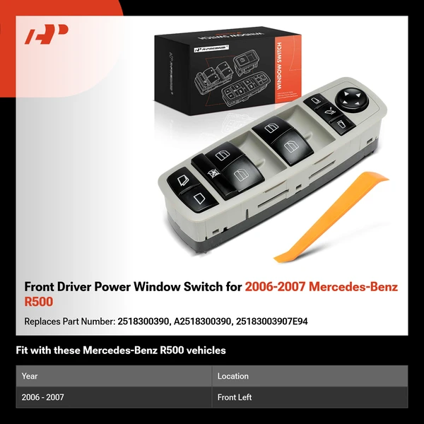 Front Driver Power Window Switch for 2006-2007 Mercedes-Benz R500