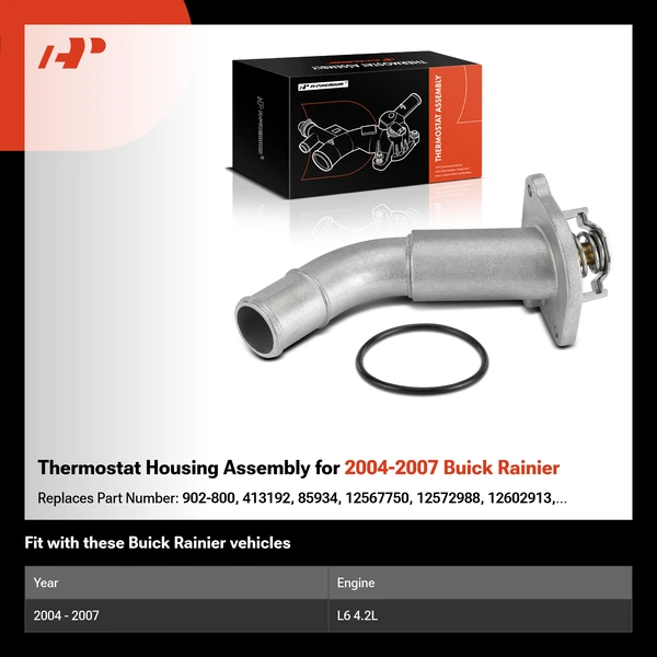 Thermostat Housing Assembly for 2004-2007 Buick Rainier