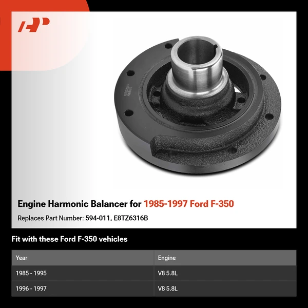Engine Harmonic Balancer for 1985-1997 Ford F-350