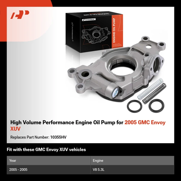 High Volume Performance Engine Oil Pump for 2005 GMC Envoy XUV