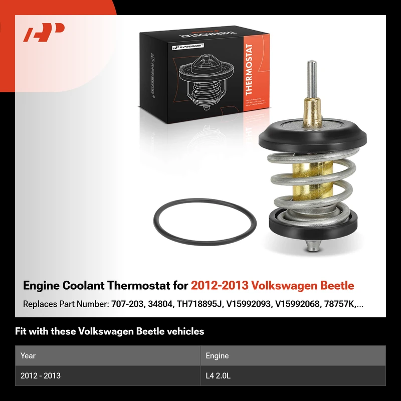 Engine Coolant Thermostat for 2012-2013 Volkswagen Beetle
