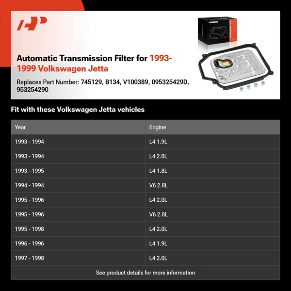 Automatic Transmission Filter for 1993-1999 Volkswagen Jetta