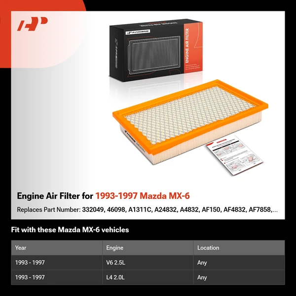 Engine Air Filter for 1993-1997 Mazda MX-6