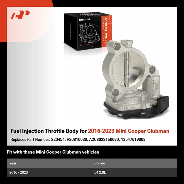 Fuel Injection Throttle Body for 2016-2023 Mini Cooper Clubman