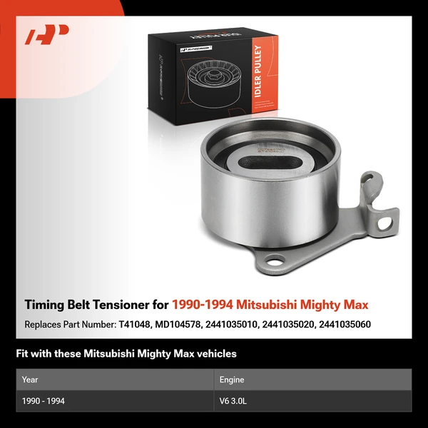 Timing Belt Tensioner for 1990-1994 Mitsubishi Mighty Max