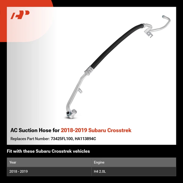 AC Suction Hose for 2018-2019 Subaru Crosstrek