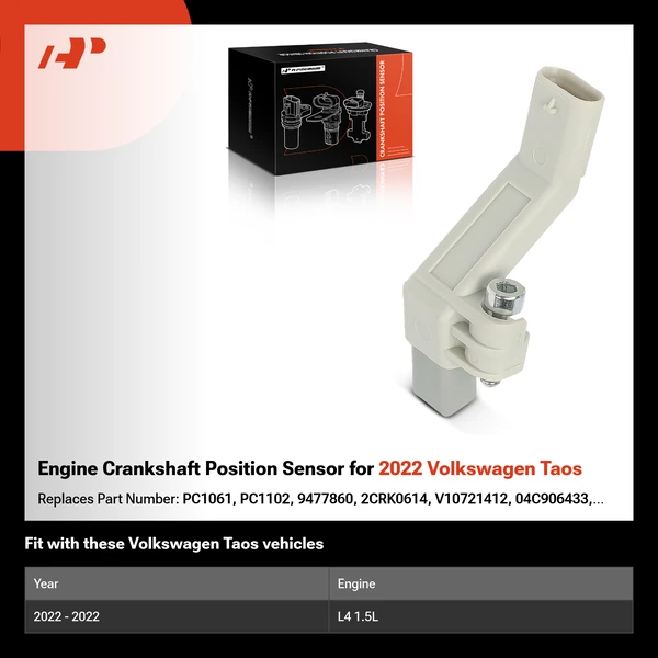 Engine Crankshaft Position Sensor for 2022 Volkswagen Taos