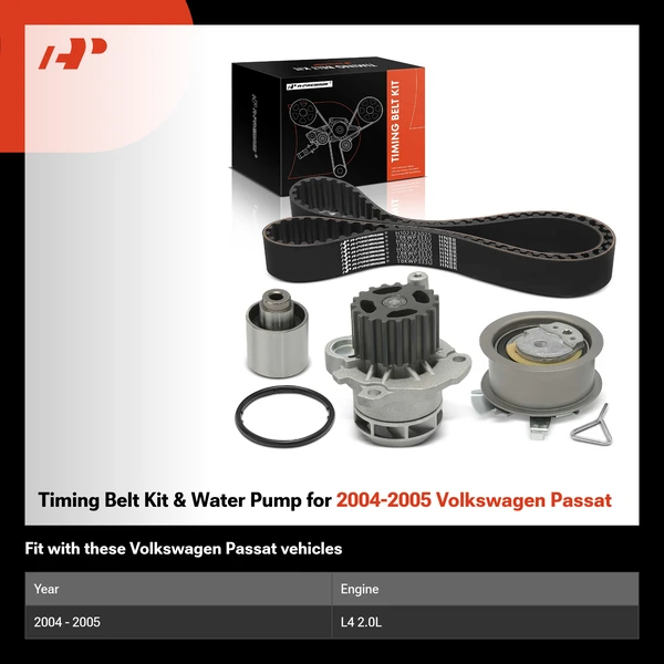 Timing Belt Kit & Water Pump for 2004-2005 Volkswagen Passat
