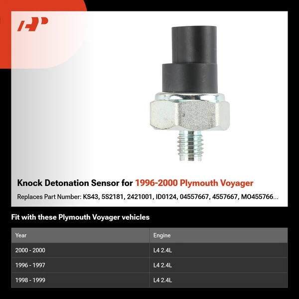 Knock Detonation Sensor for 1996-2000 Plymouth Voyager