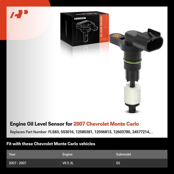 Engine Oil Level Sensor for 2007 Chevrolet Monte Carlo