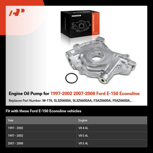 Engine Oil Pump for 1997-2002 2007-2008 Ford E-150 Econoline