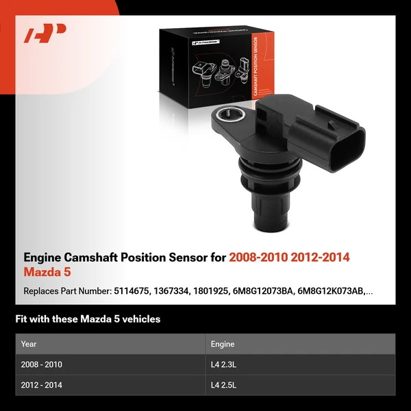 Engine Camshaft Position Sensor for 2008-2010 2012-2014 Mazda 5