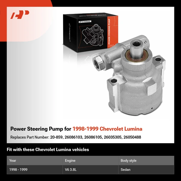 Power Steering Pump for 1998-1999 Chevrolet Lumina