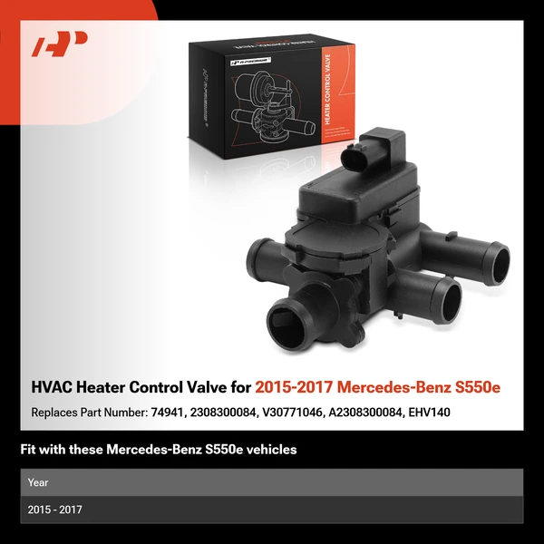 HVAC Heater Control Valve for 2015-2017 Mercedes-Benz S550e