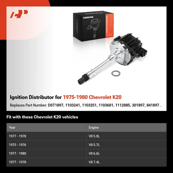 Ignition Distributor for 1975-1980 Chevrolet K20