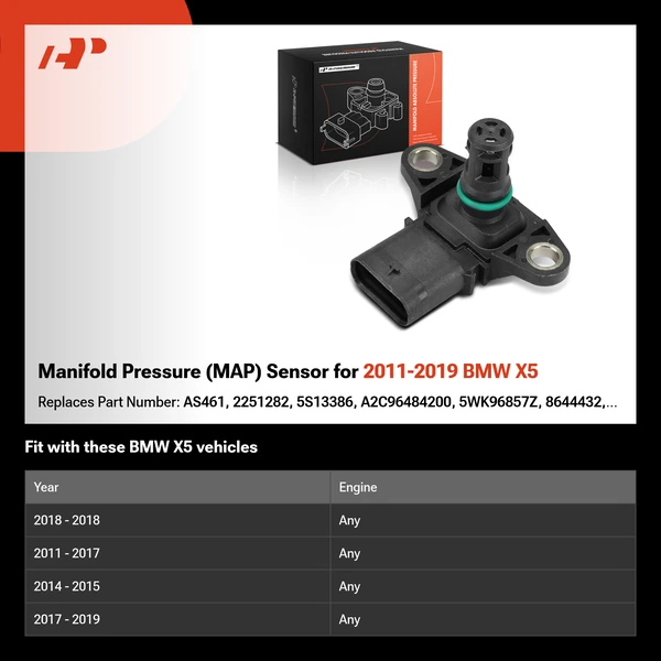 Manifold Pressure (MAP) Sensor for 2011-2019 BMW X5